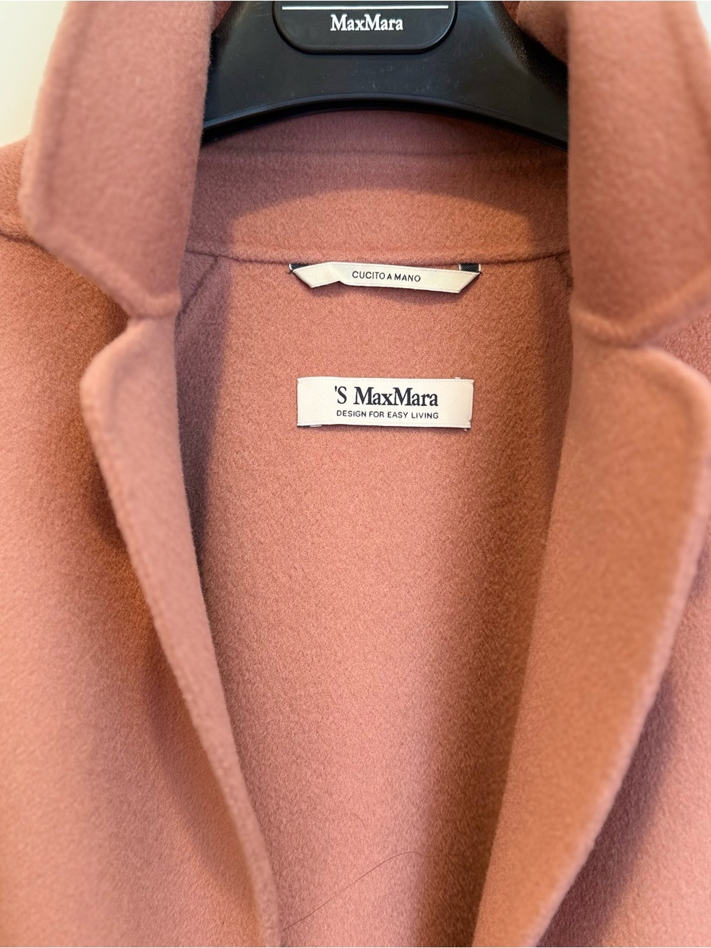‘S Max Mara “ Arona “ 100% Wool Coat Dust Pink All seasons. Size: US8 - Picture 8 of 12